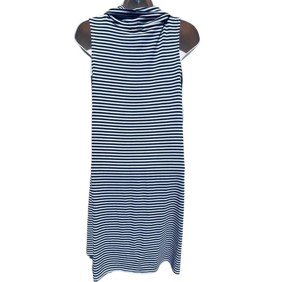 New! Mini Dress ANTHROPOLOGIE Dolan Ribbed Sleeveless Cowl Striped nautical - Picture 5 of 10